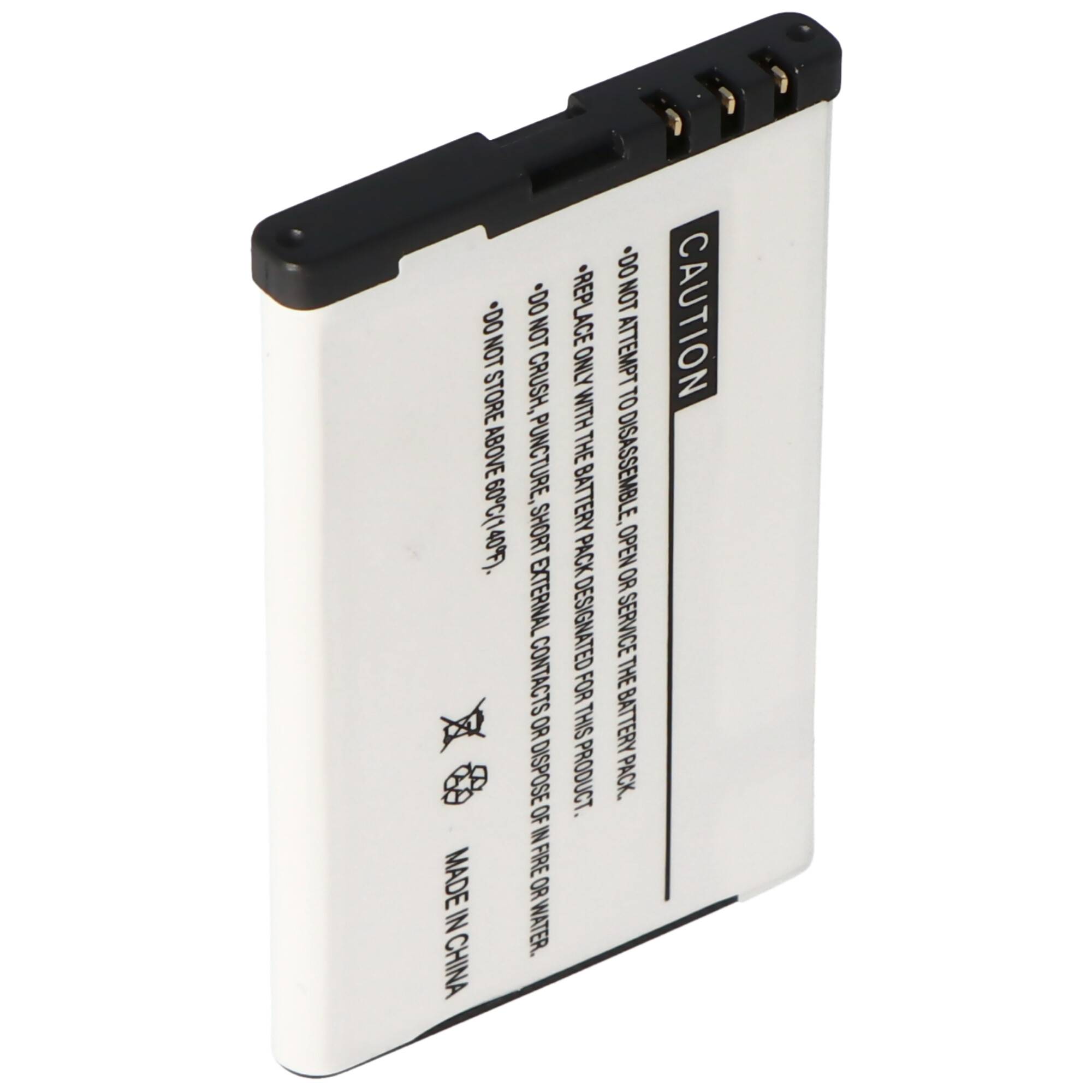 Akku passend für BeaFon S200, S210, 523455 1S1P 3,7 Volt 1100mAh