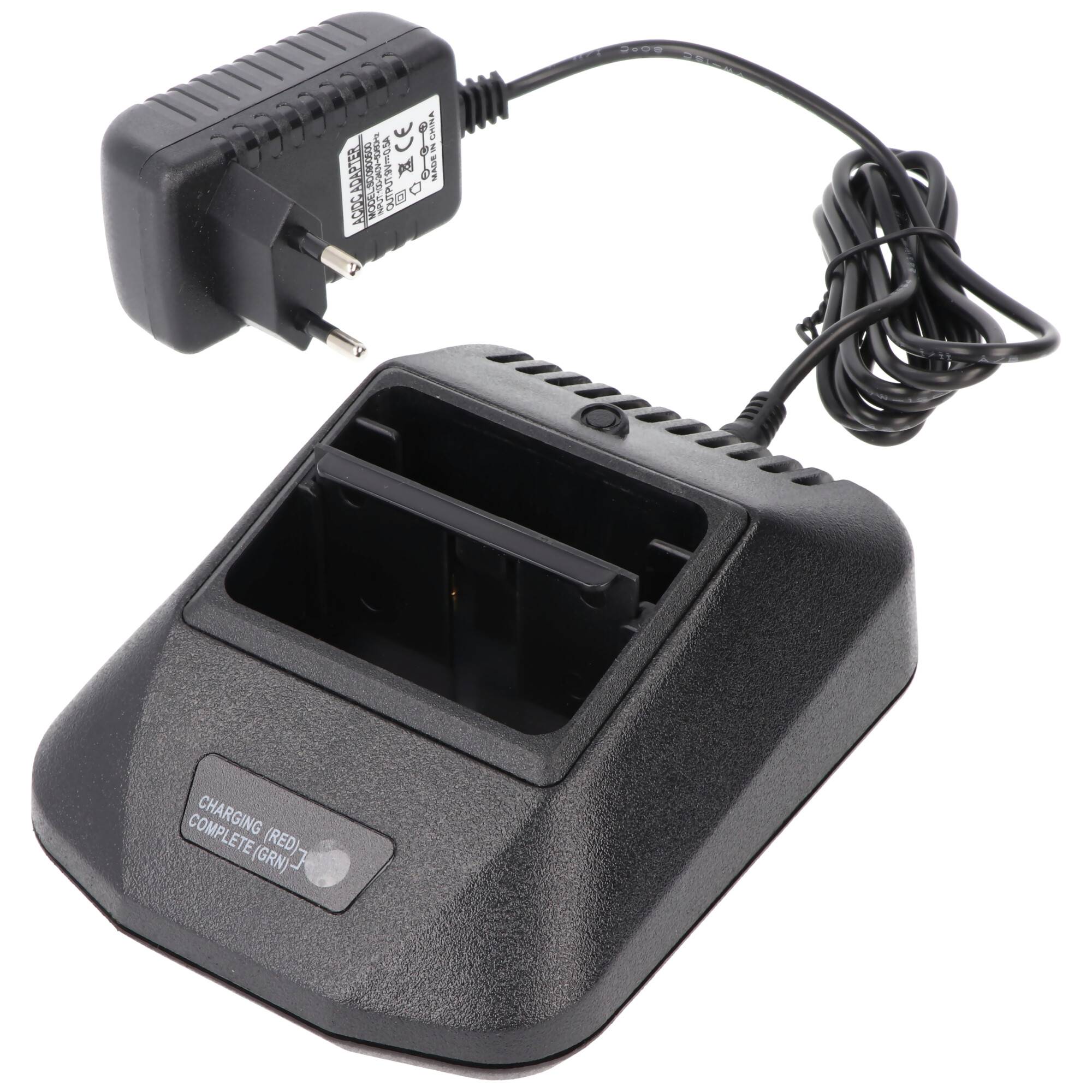 Ladegerät nur passend für 4.8V Ikusi Kranakku BT06K, T70/1, T70/2, 1A Ladestrom, mit Akkudefekt- und Kurzschlußerkennung