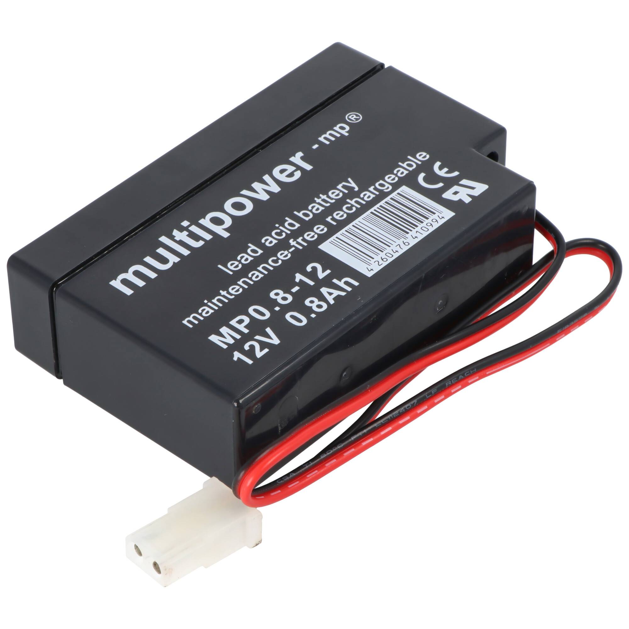 Schwarzer wiederaufladbarer Blei-Säure-Batteriepack mit der Bezeichnung „multipower