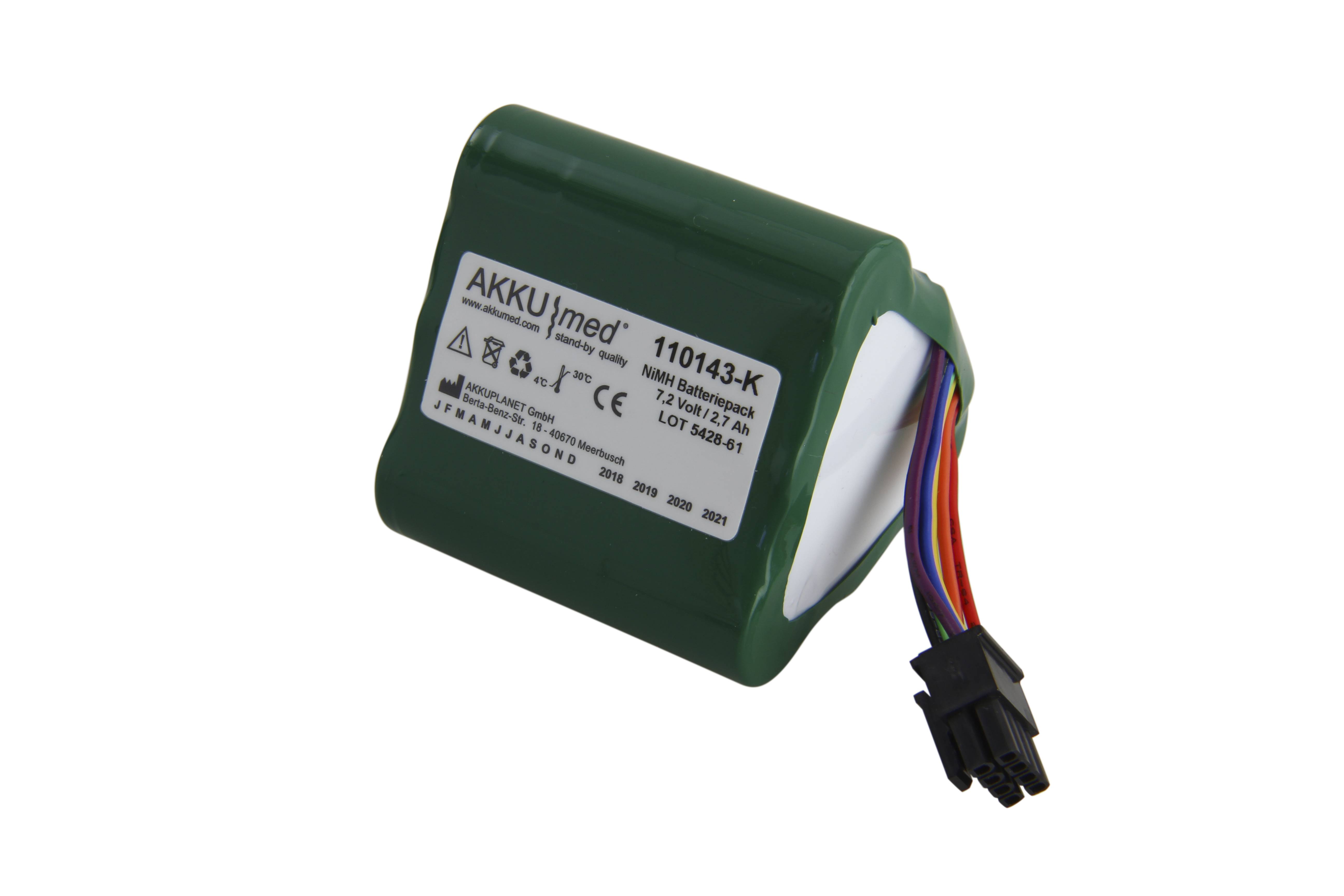 NiMH Akku passned für Alaris Medical System Asena - Smart Pack 1000SP01122