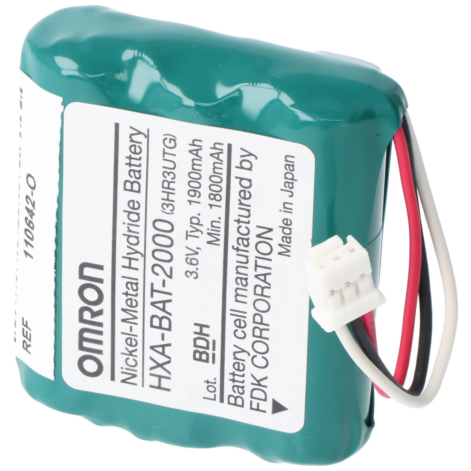 Original NiMH Akku passend für Omron Healthcare HBP-1300 HPM-1300 Blutdruckmessgerät Typ HXA-BAT2000 9065797-O 3,6 Volt