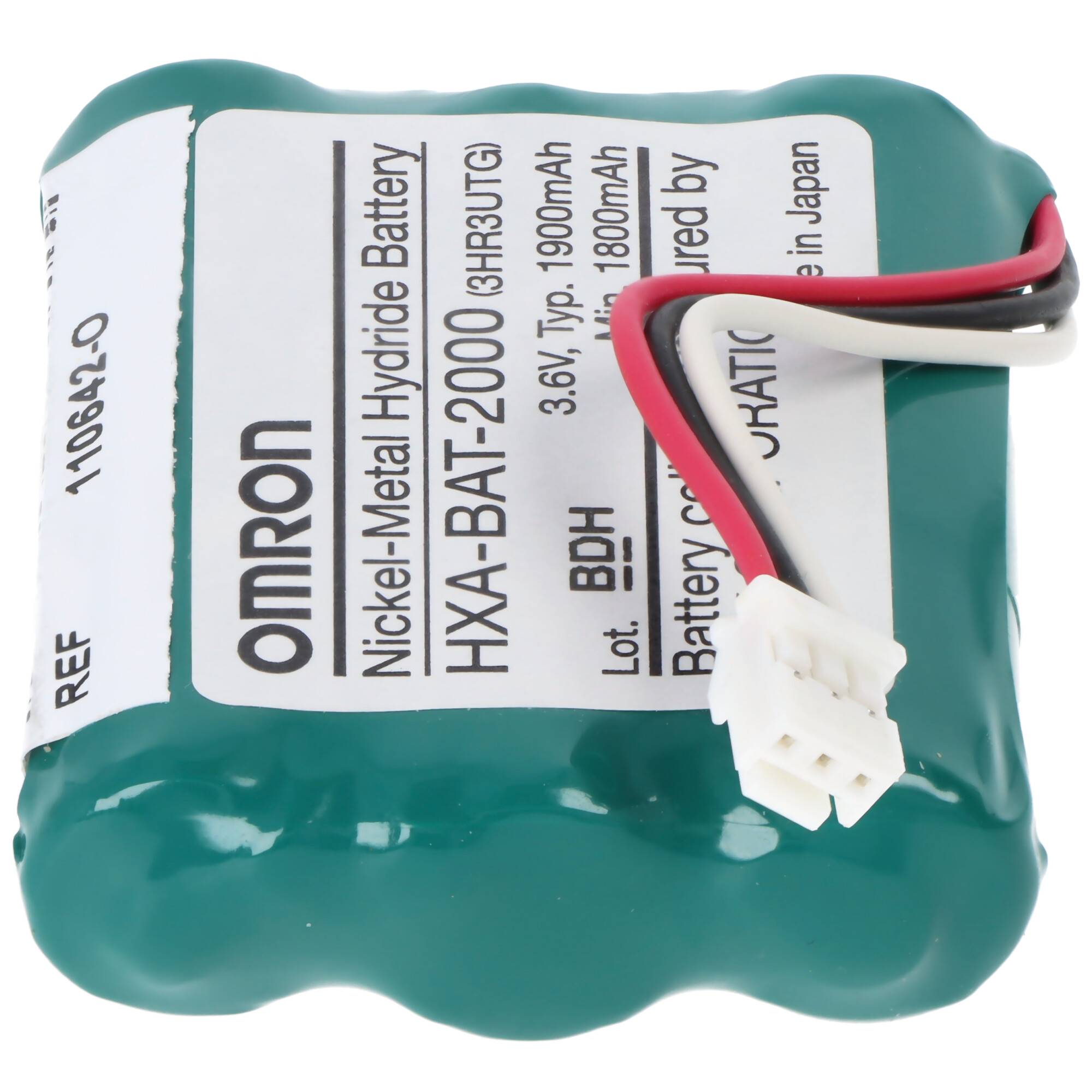 Original NiMH Akku passend für Omron Healthcare HBP-1300 HPM-1300 Blutdruckmessgerät Typ HXA-BAT2000 9065797-O 3,6 Volt