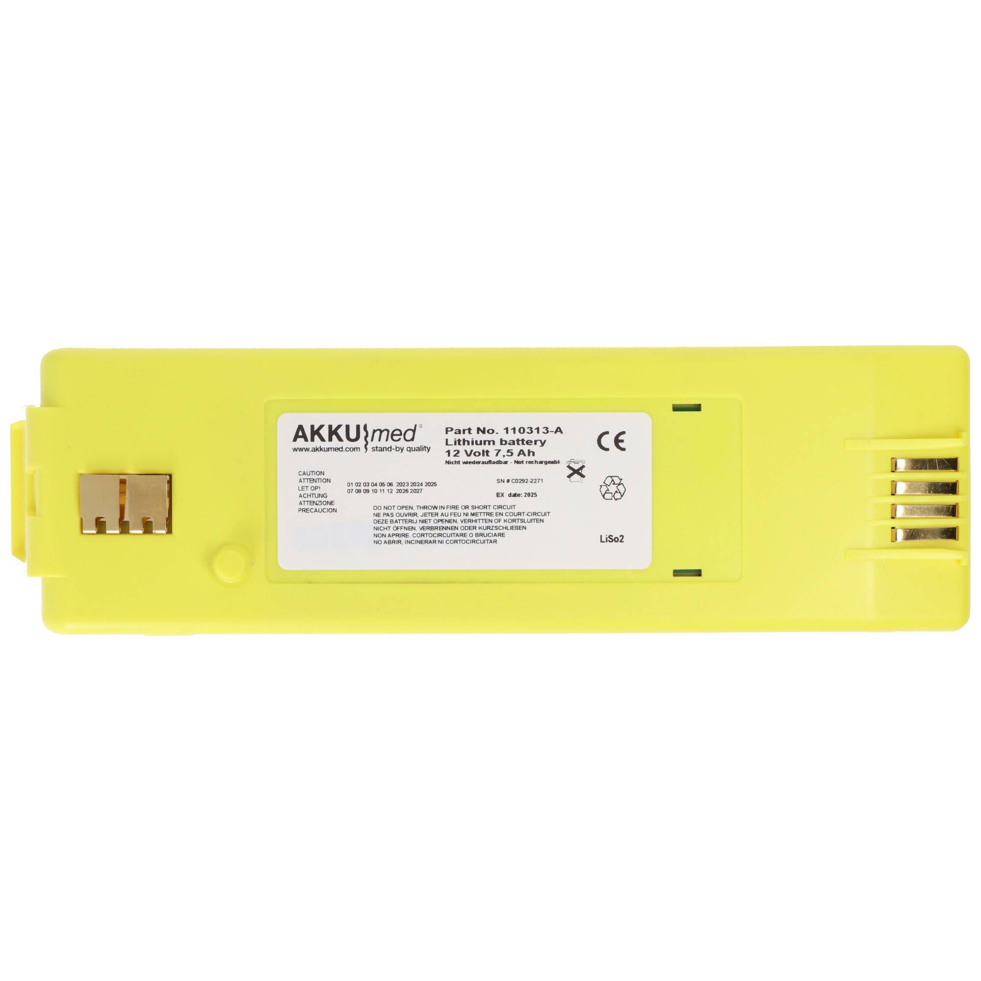 Lithiumbatterie passend für Cardiac Science PowerHeart AED G3 - Typ 9146, C0292-2271