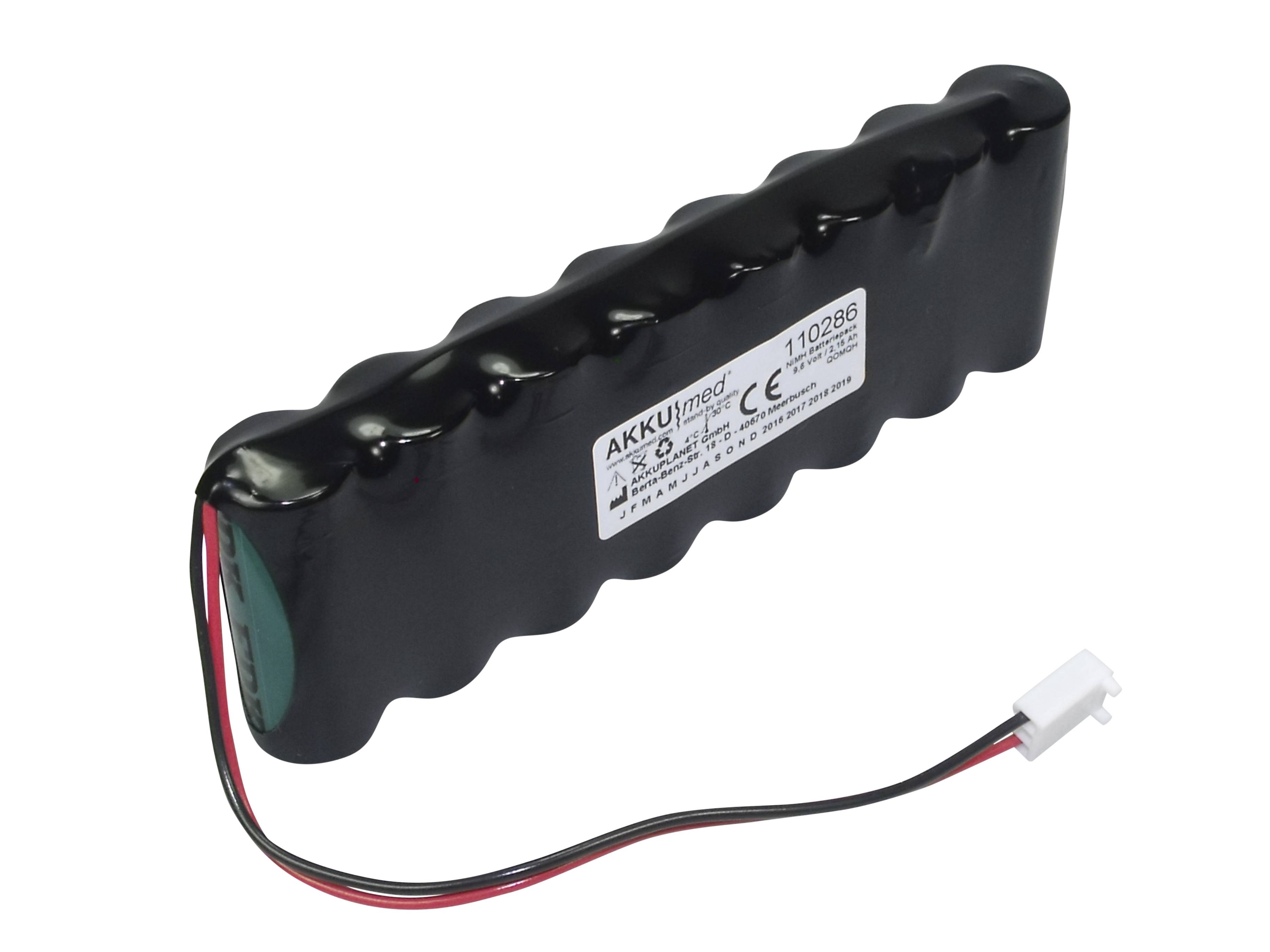 NiMH Akku passend für Arcomed Volumed VP6000 VP7000 Syramed SP6000 9,6 Volt 2,15 Ah CE Konform