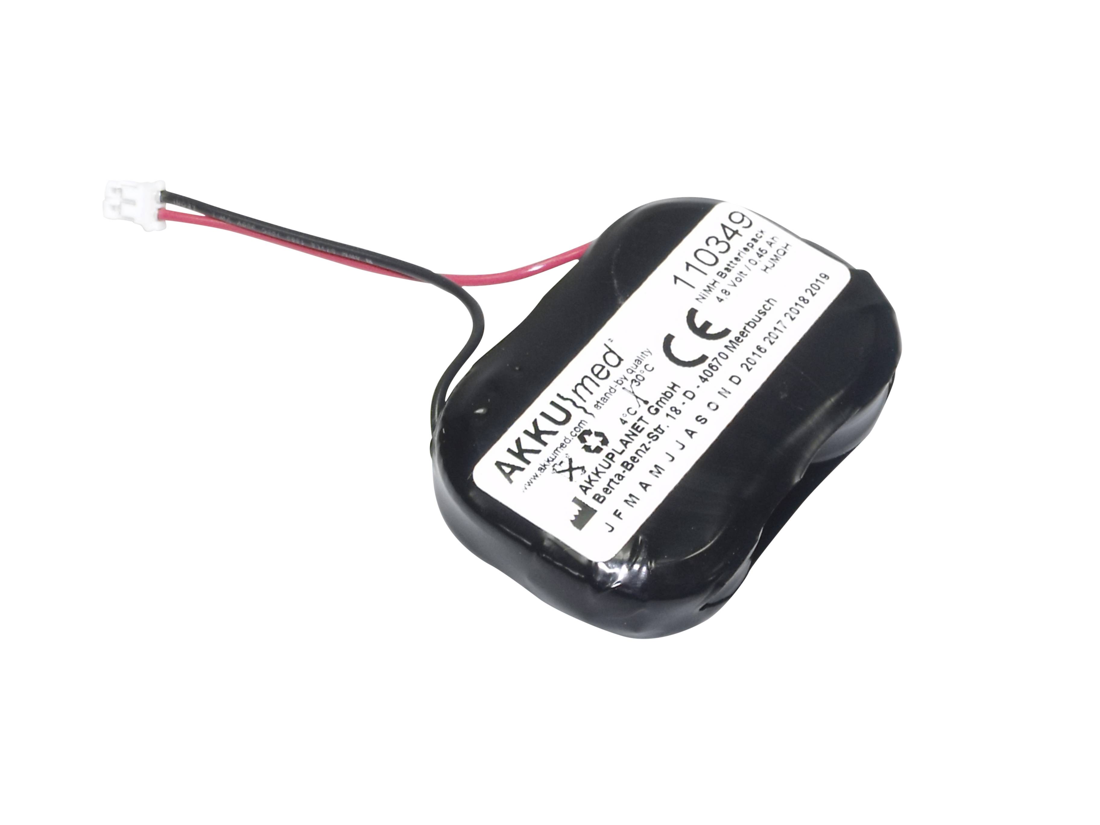 NiMH Akku passend für Covidien/ Aerogen Aeroneb Pro Typ AP0200 4,8 Volt 0,45 Ah CE Konform