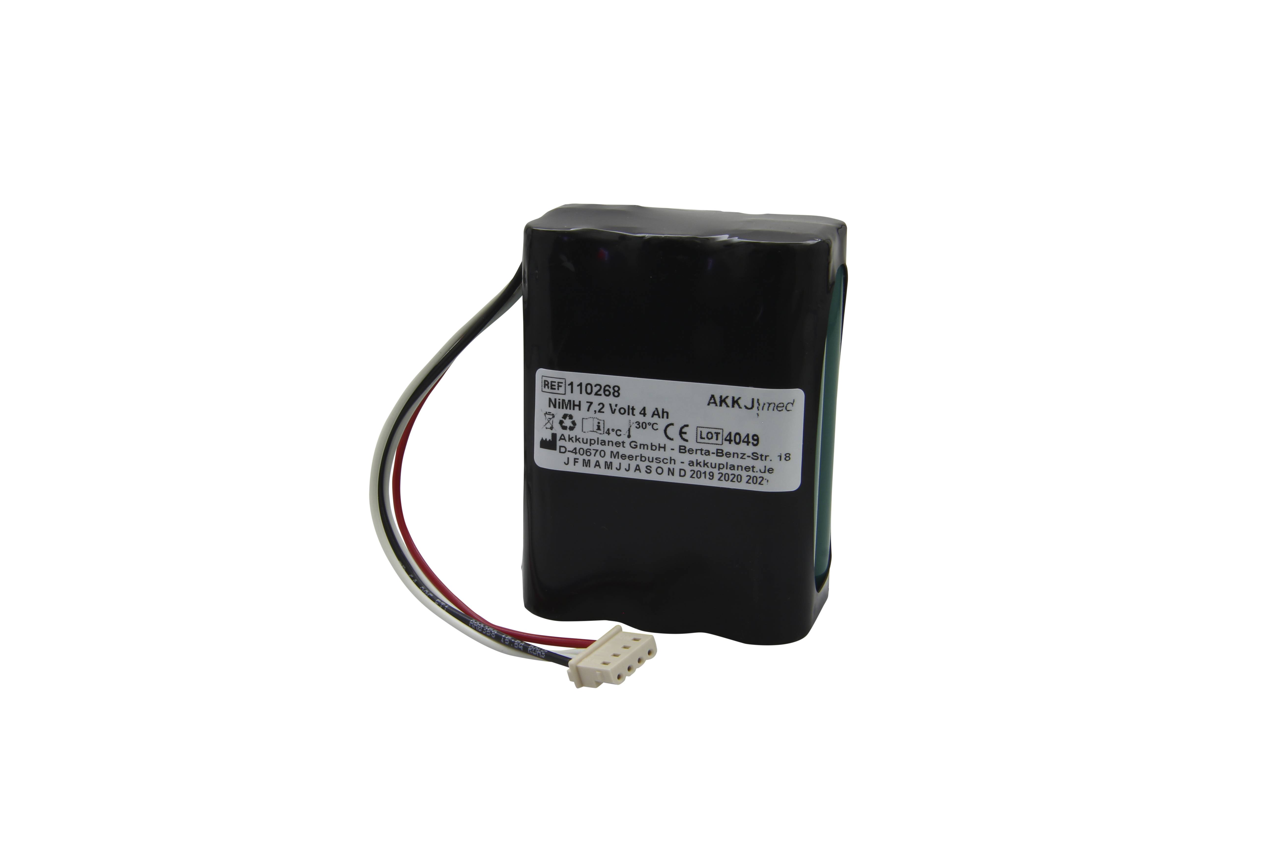 NiMH Akku passend für Nonin Advant PulsoxiMeter 2120, 9600 - 4032-001