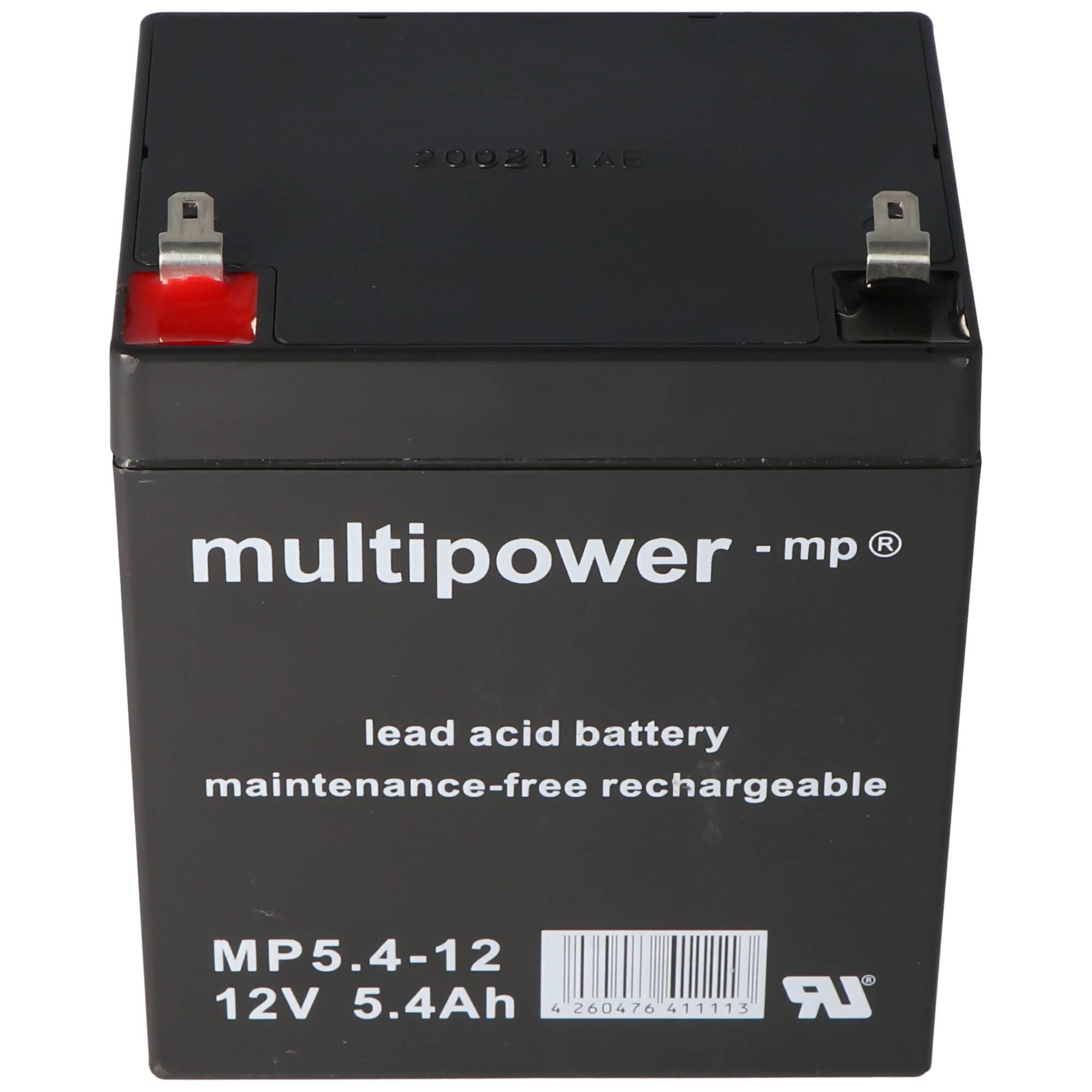 Blei Akkueinsatz passend für Völker Bett S582, 2 Stück 12 Volt 5,4Ah Akku, 4,8mm Steckkontakte