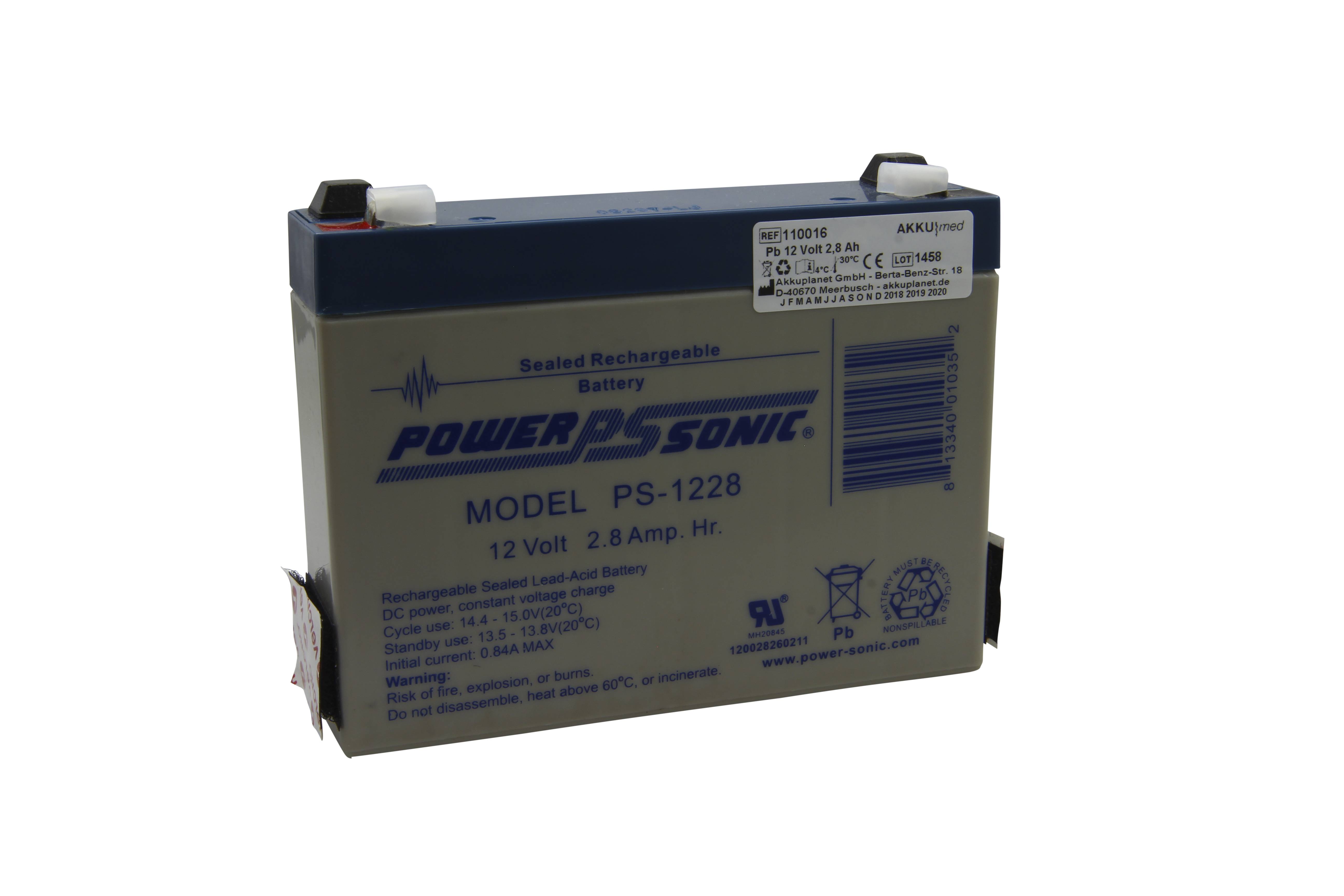 Blei Akku passend für Criticon Dinamap XL, 8100 - 9500XL