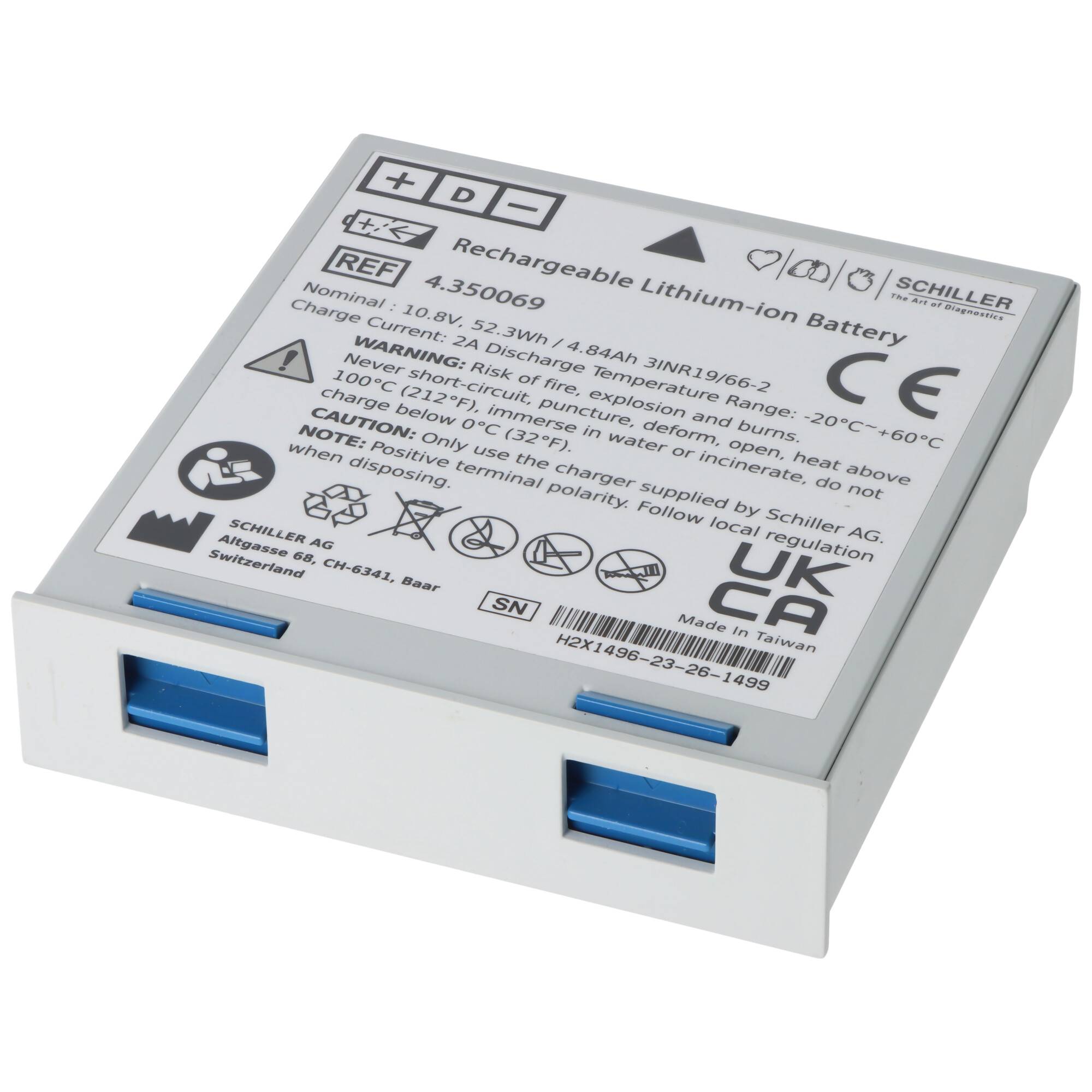 Original Li Ion Akku Schiller Defibrillator Defigard 5000 - 2.200132