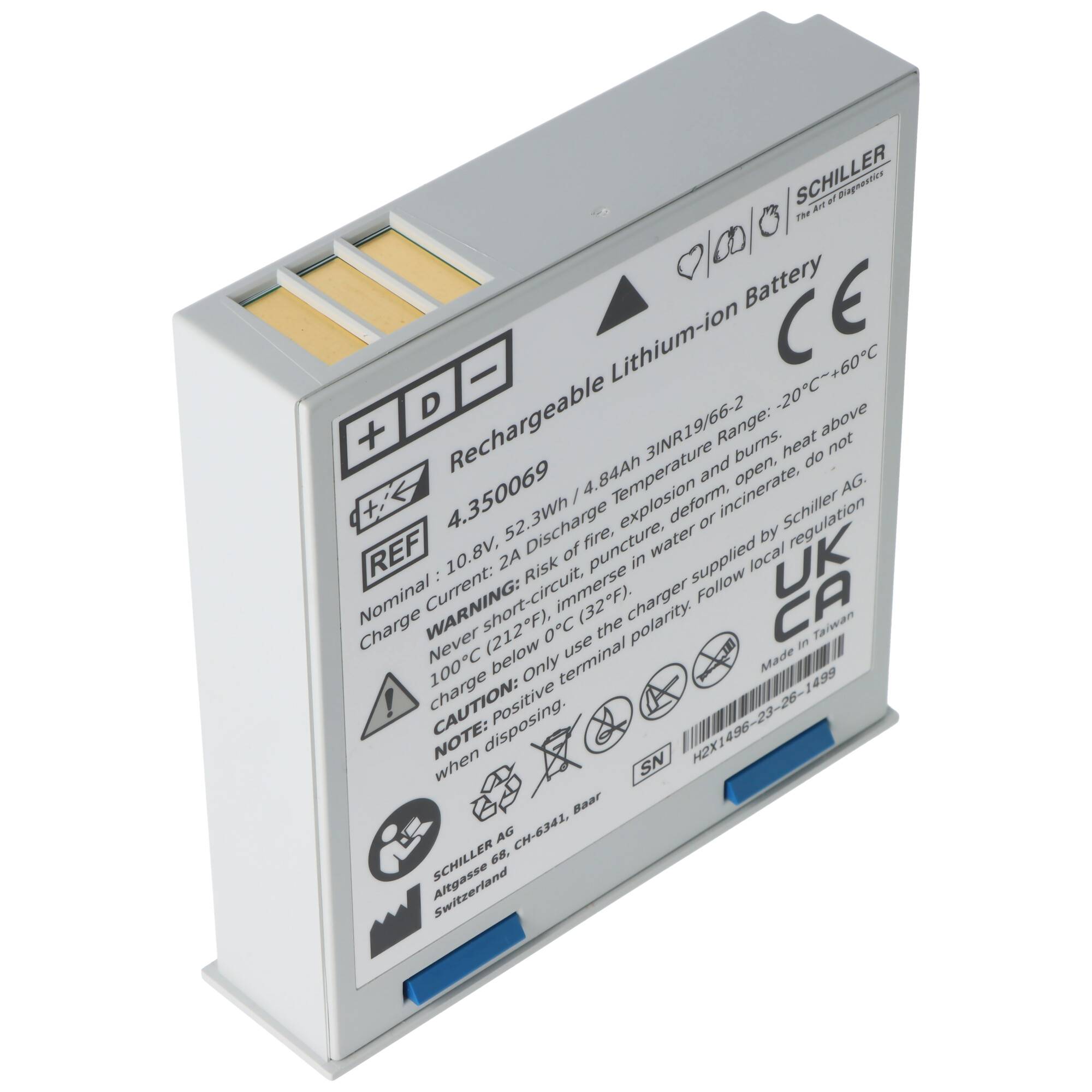 Original Li Ion Akku Schiller Defibrillator Defigard 5000 - 2.200132