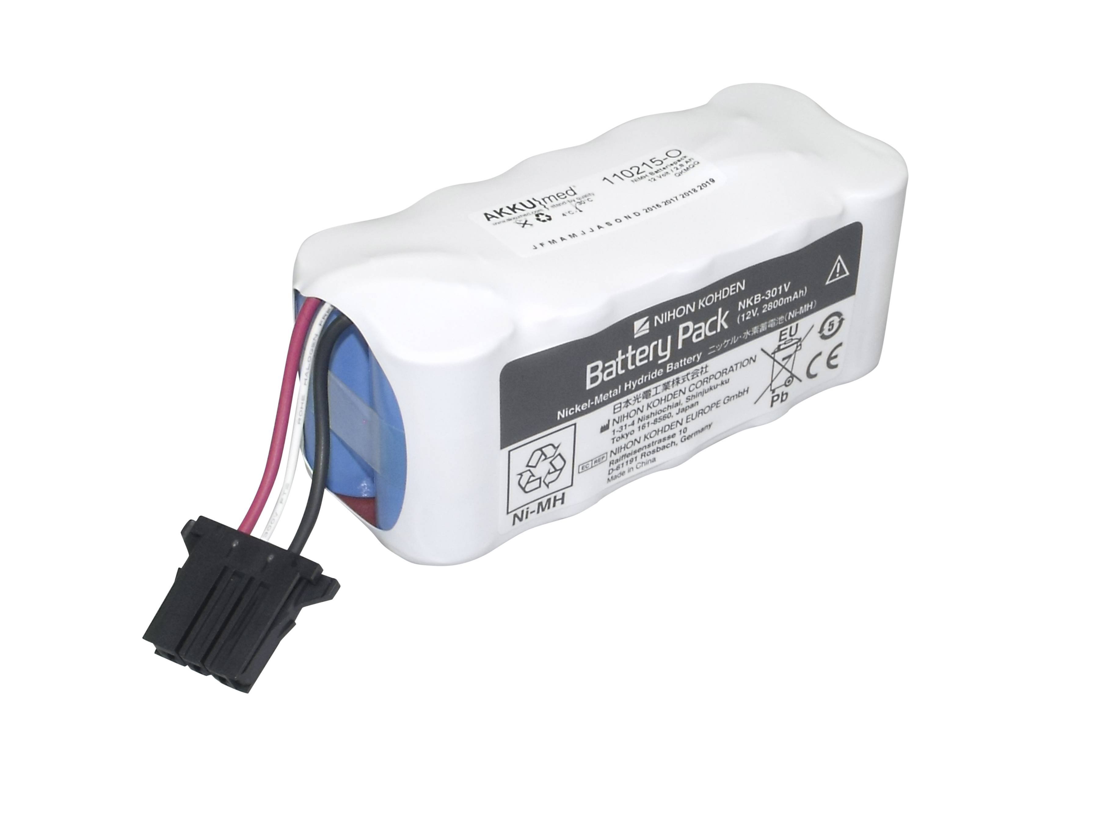 Original NiMH Akku Nihon Kohden Defibrillator TEC5521 - X065