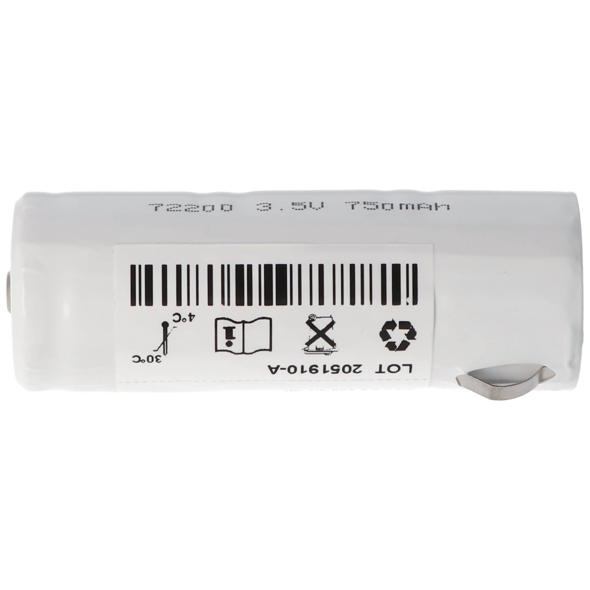 NC Akku passend für Welch Allyn 72200, 71670 3.5V 700mAh