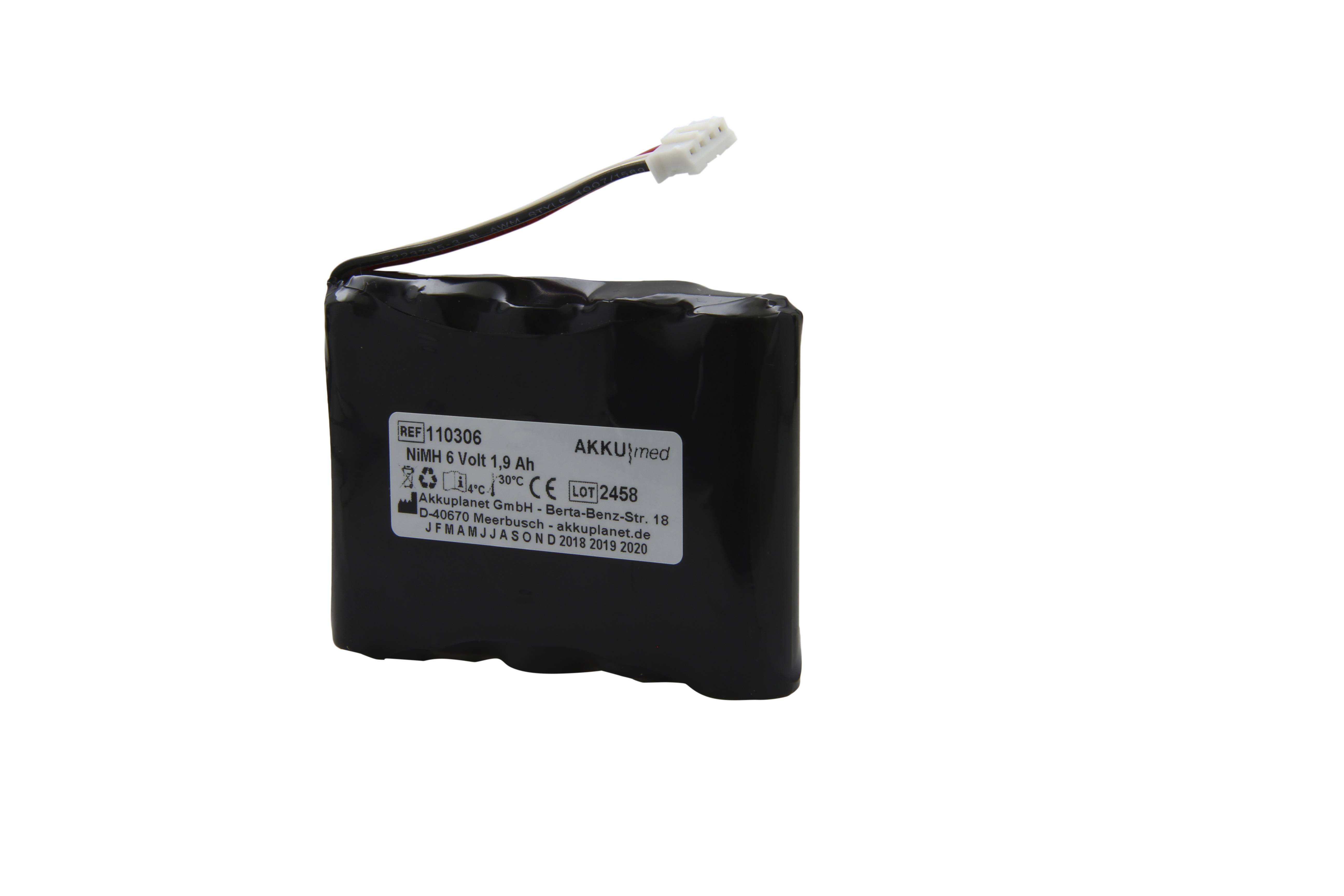 NiMH Akku passend für Fresenius Spritzenpumpe / Injektomat Agilia 6 Volt 1,9 Ah CE Konform