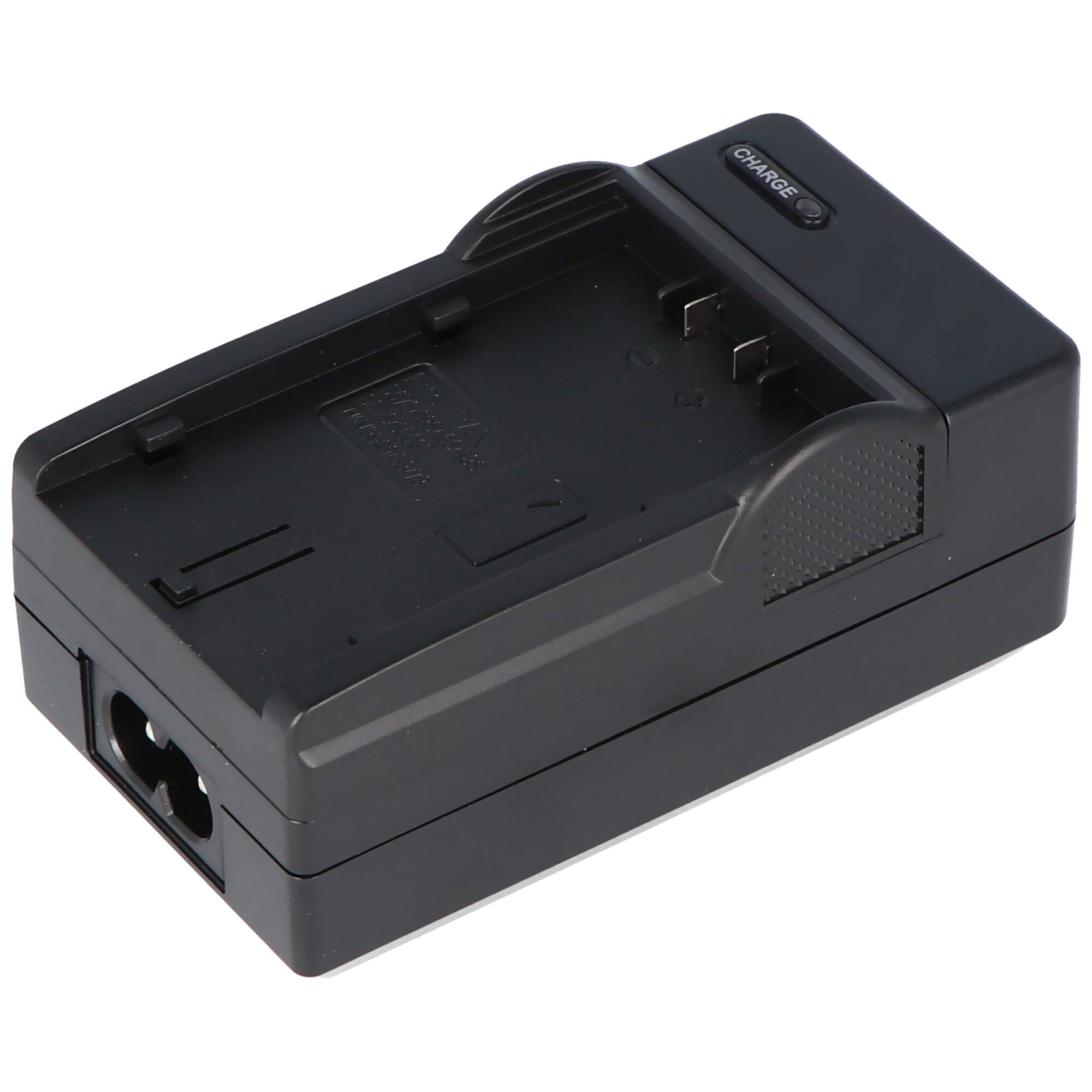 Ladegerät passend für Panasonic Akku VW-VBD29, VBD58, VBD78 inkl. Netzstecker und KfZ Stecker