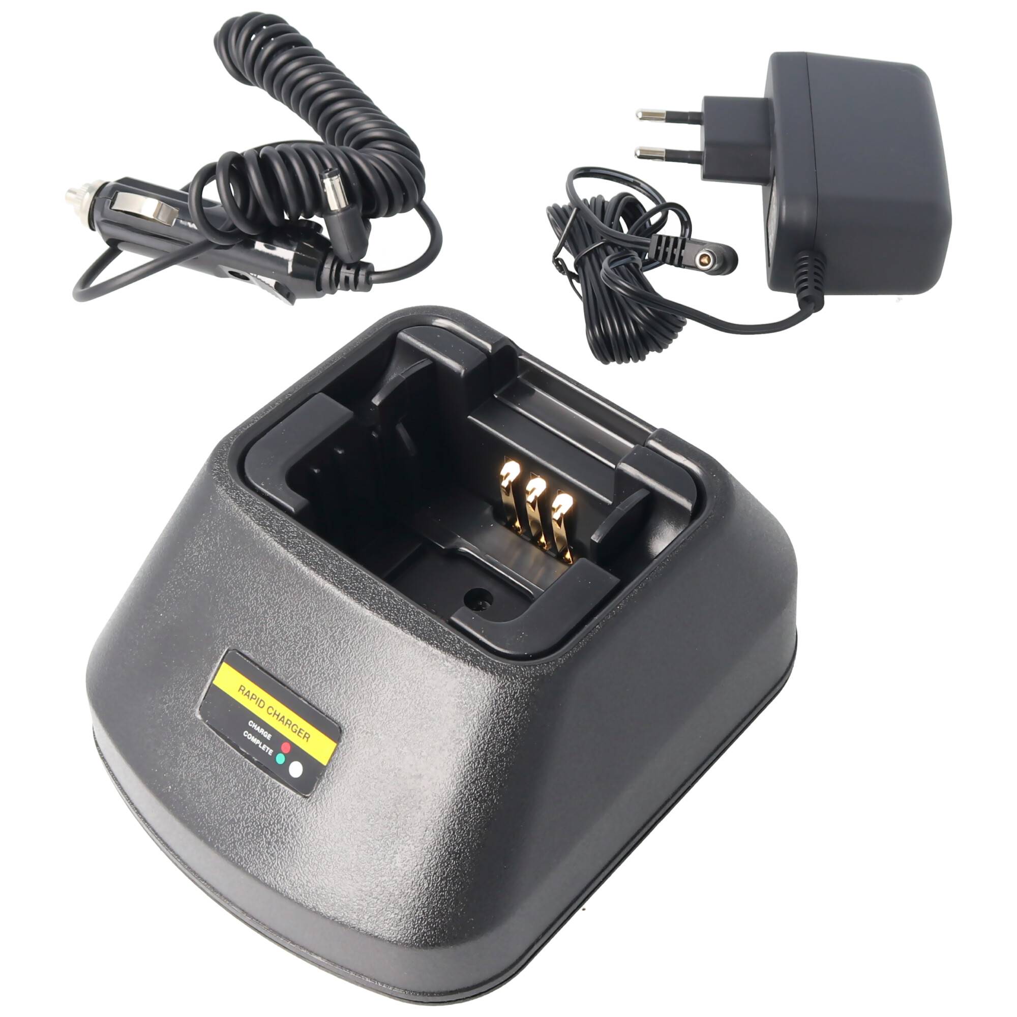 Schnell-Ladegerät passend für den Motorola Akku CP040, 080, 140, 150, 160, 180, 200, EP450, GP3188, 3688, PR400