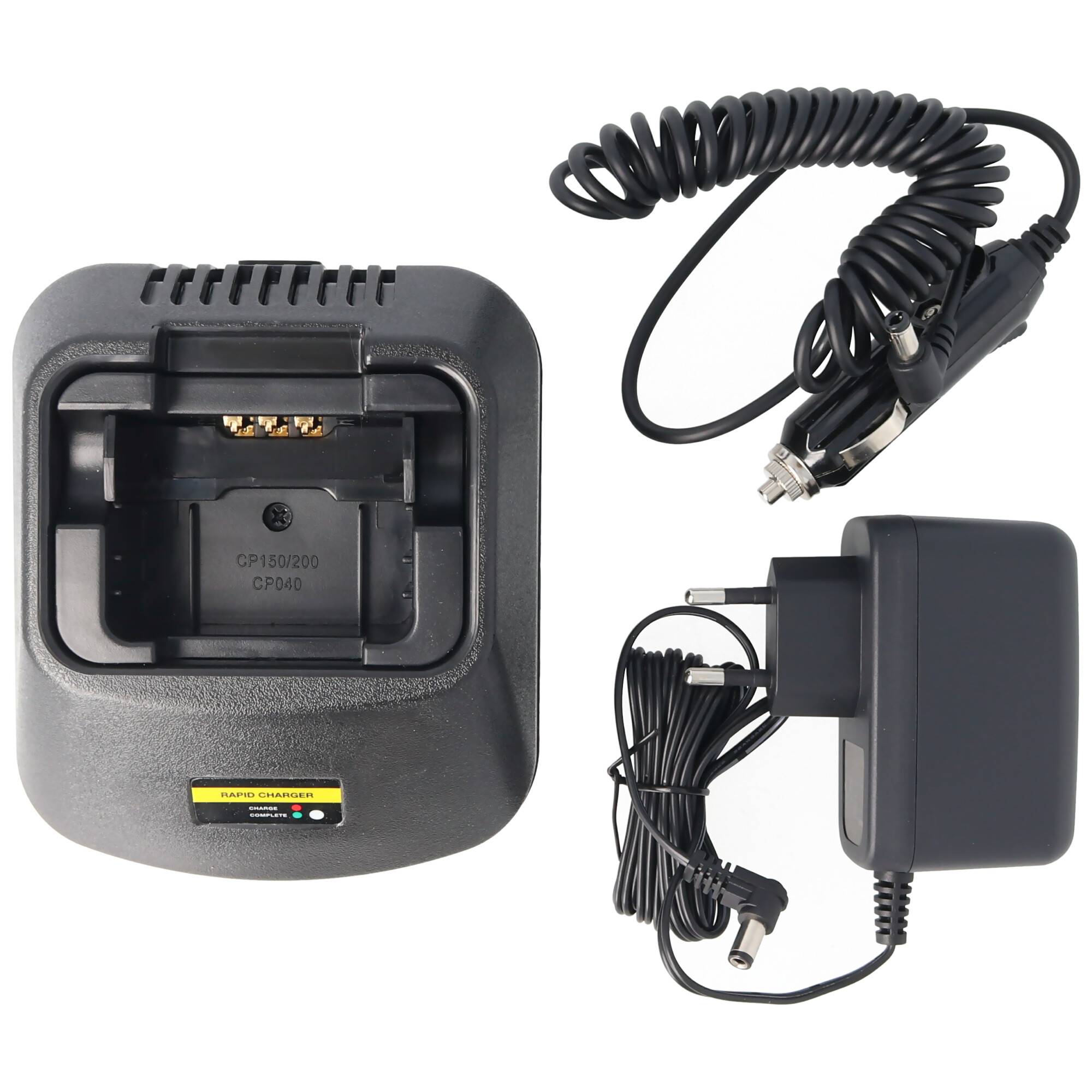 Schnell-Ladegerät passend für den Motorola Akku CP040, 080, 140, 150, 160, 180, 200, EP450, GP3188, 3688, PR400