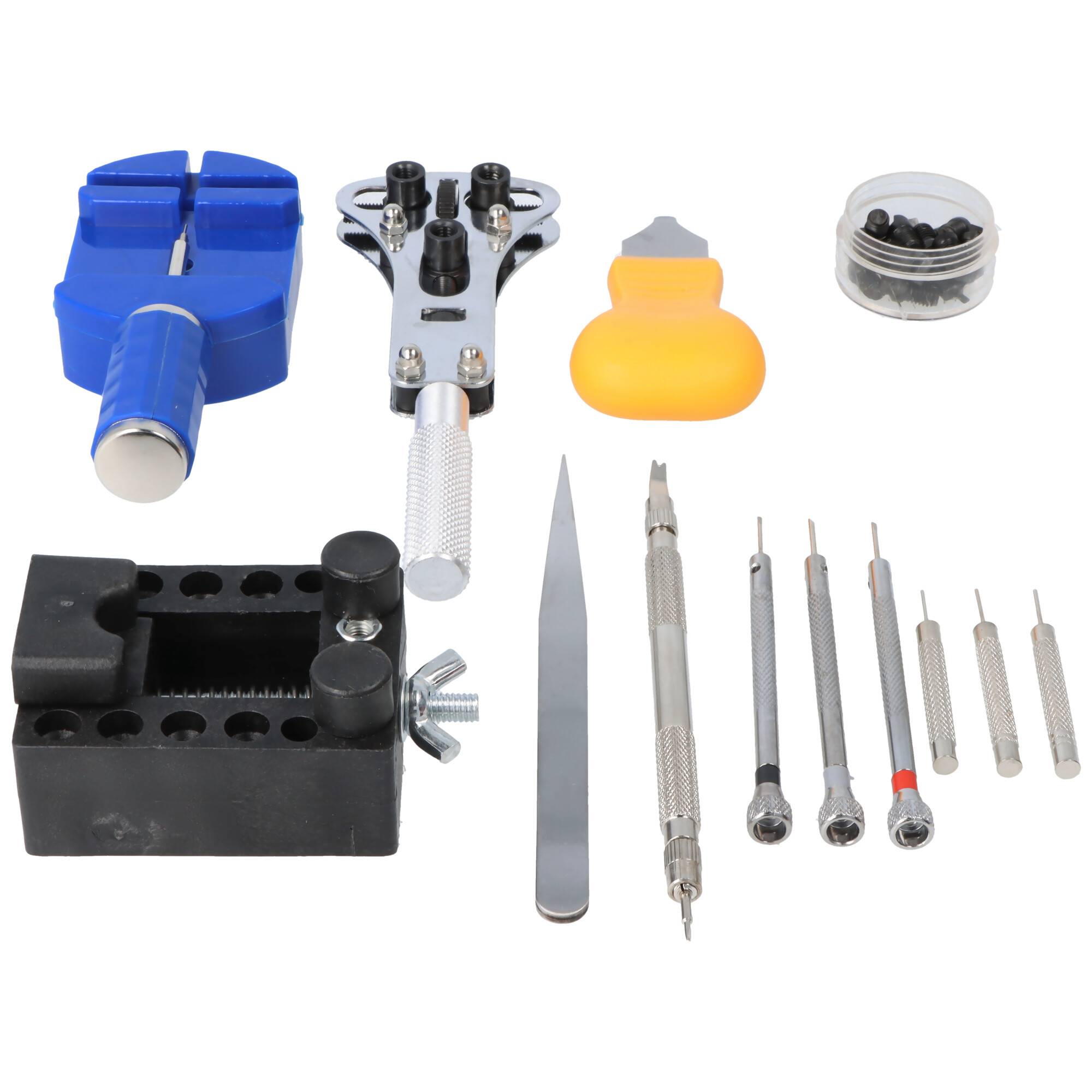 Uhrmacher Werkzeugset ca. 30-teilig inklusive Aufbewahrungstasche schwarz