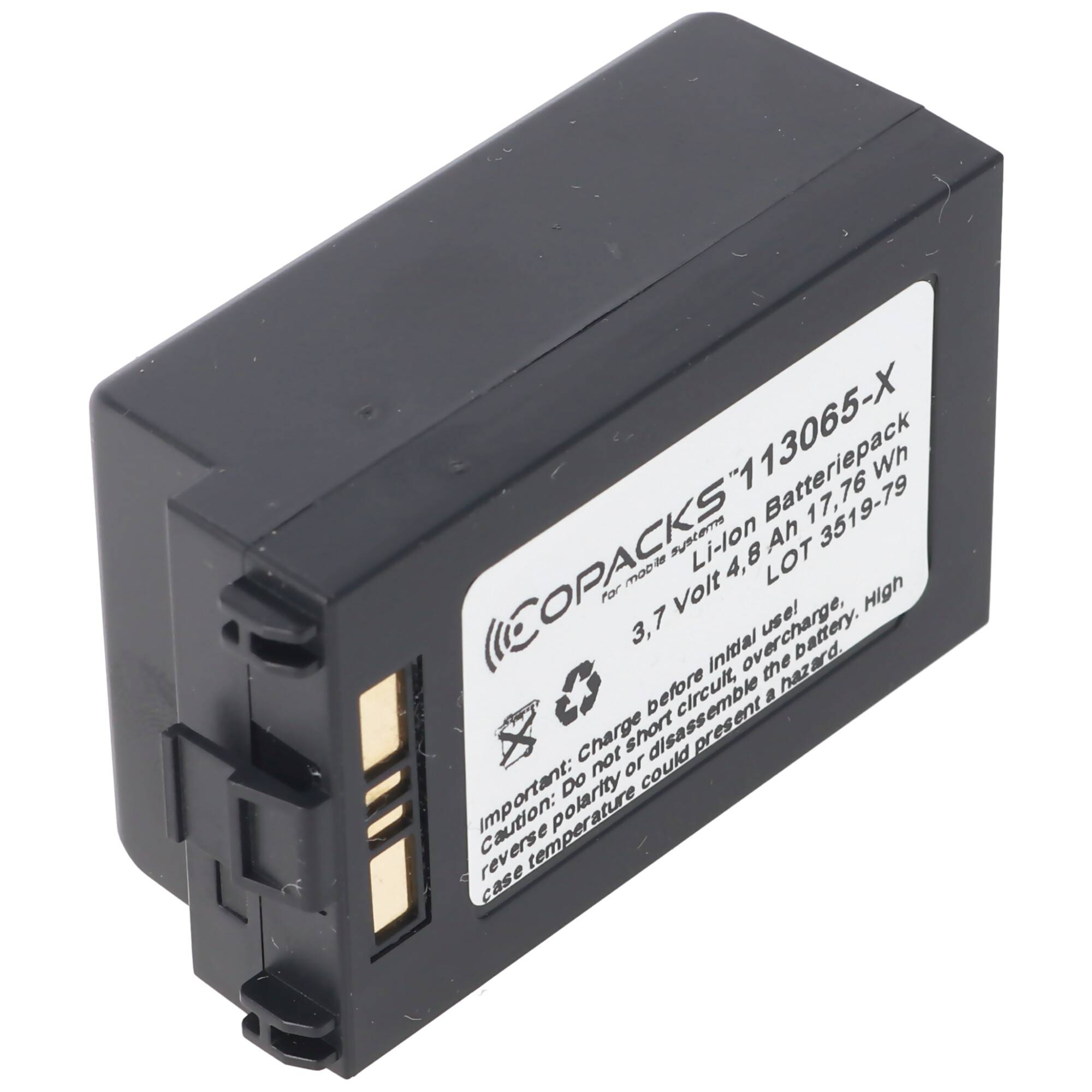 Li Ion Akku passend für den Symbol Scanner MC70 2X Akku BTRY-MC70EAB02