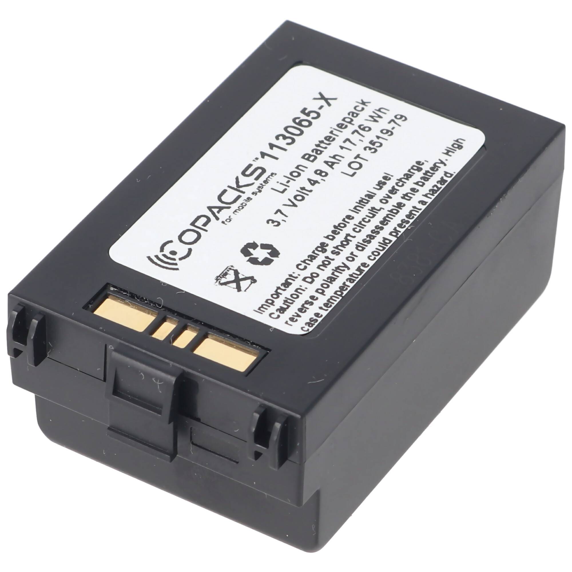 Li Ion Akku passend für den Symbol Scanner MC70 2X Akku BTRY-MC70EAB02