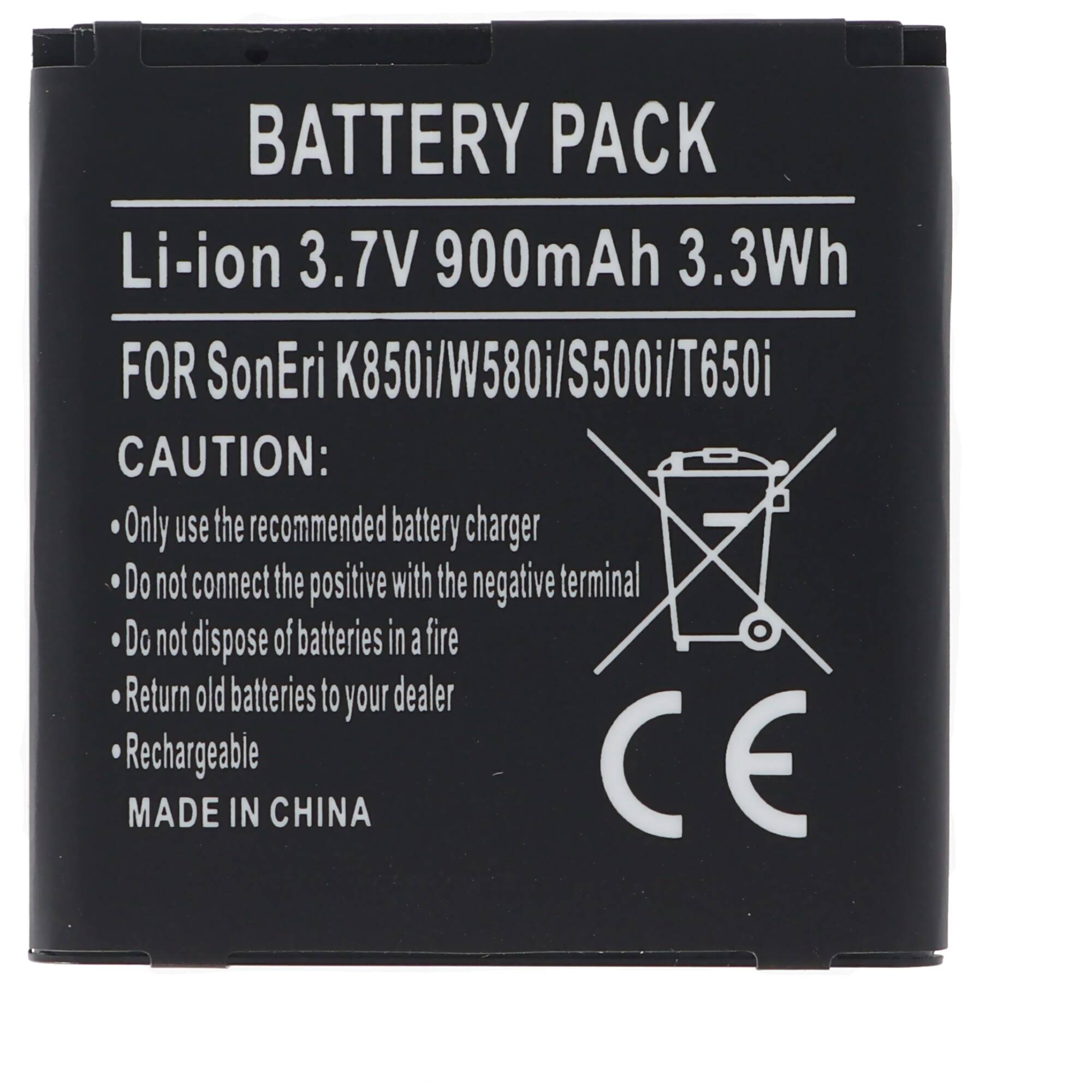 Akku passend für den Sony Ericsson BST-38 Akku K770I, K850I, K858C