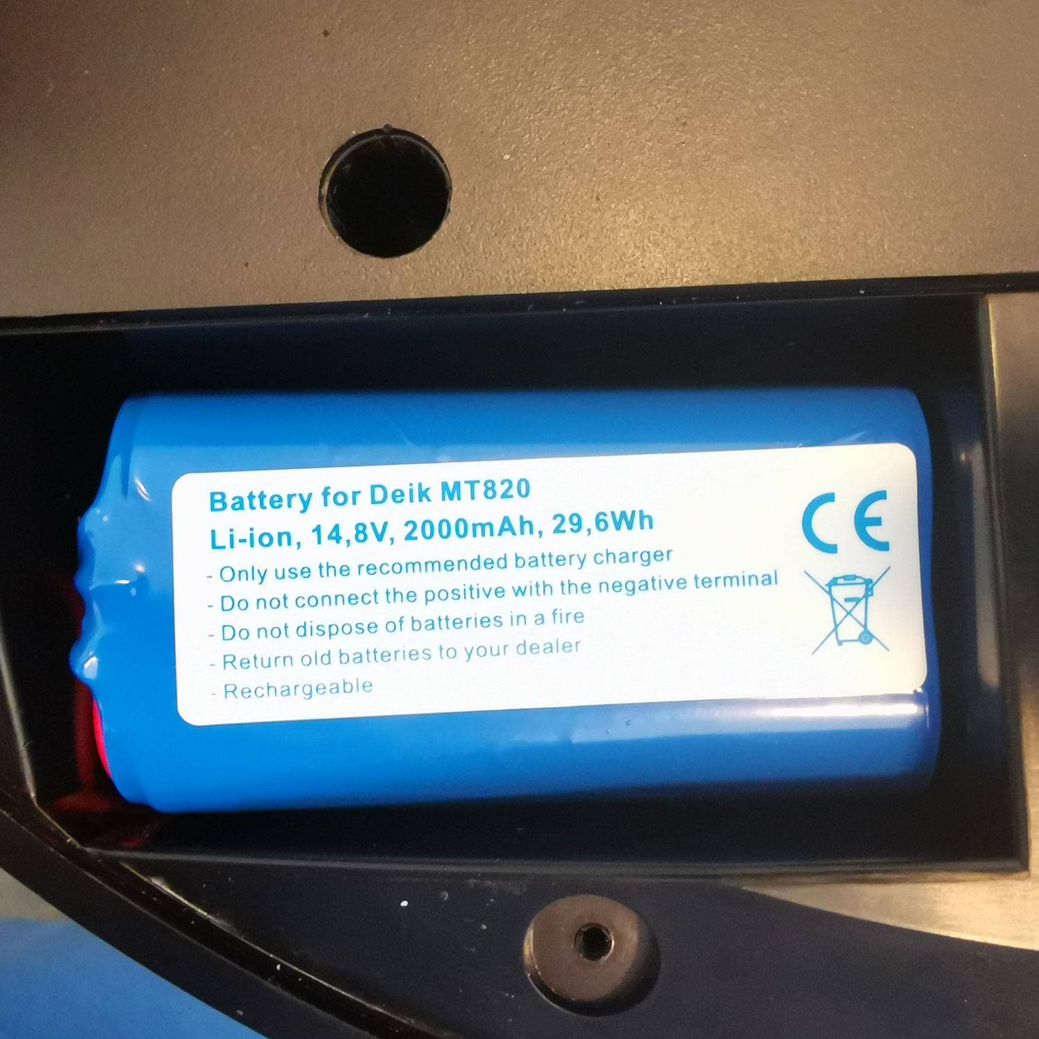 Akku passend für Deik MT820 Li-ion 14,8V 2000mAh 29,6Wh