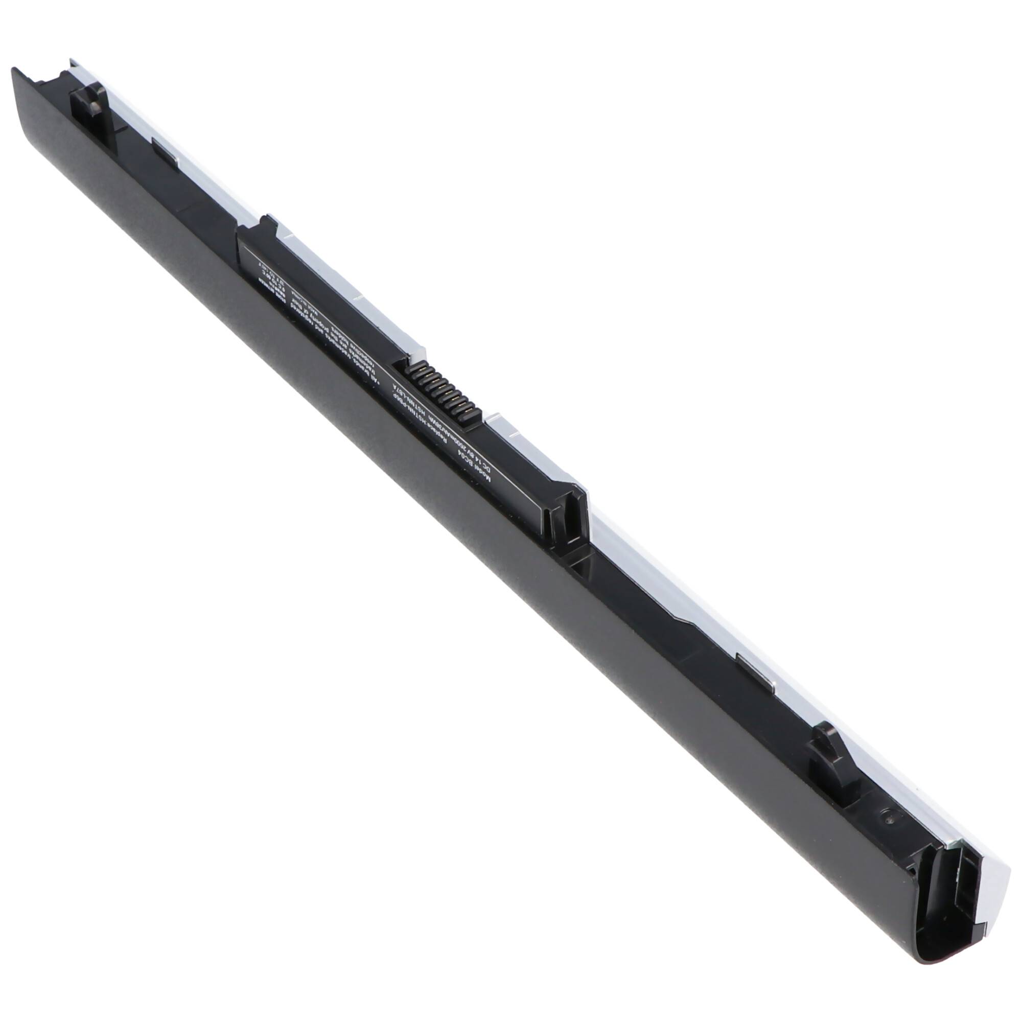 Akku passend für HP ProBook 430 G3 Series RO04, Li-Ion, 14,8V, 2600mAh, 38,5Wh, black and silver