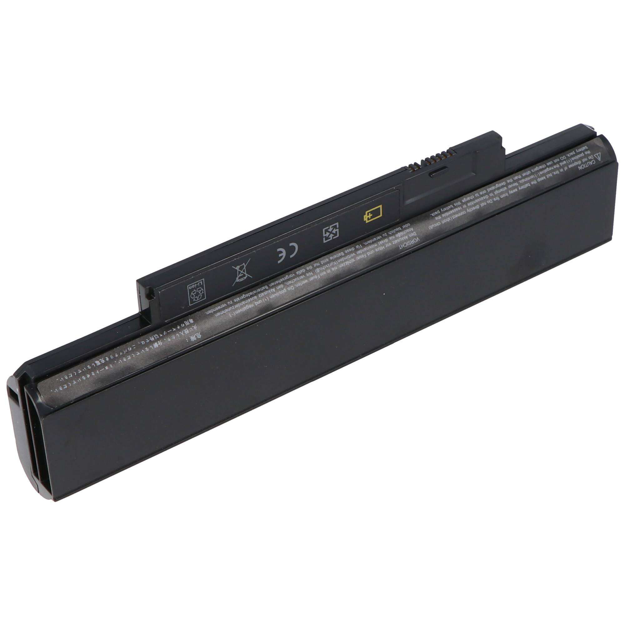 Akku passend für Lenovo ThinkPad X130e, X140e, Li-Ion, 10,8V, 5200mAh, 56,2Wh, black