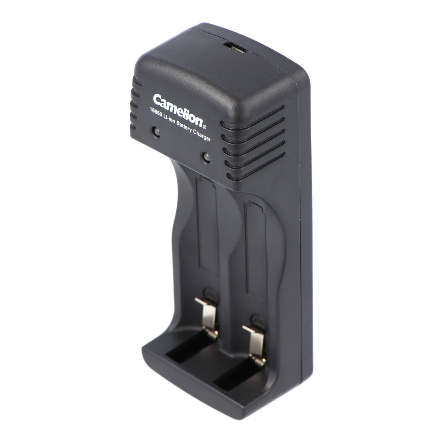 18650 USB Li-Ion Ladegerät inklusive Micro USB Ladekabel passend für 1 oder 2 Li-Ion Akku 18650er