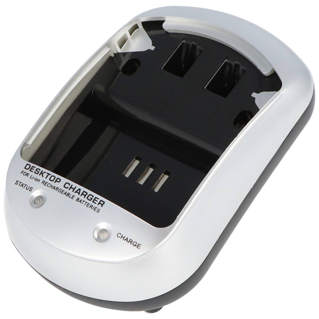 Ladegerät passend für 2CR5, 2CR5M, 2CR5MR Akkus, Set bestehend aus Ladegerät inklusive 12-24V Adapter sowie Netzadapter,