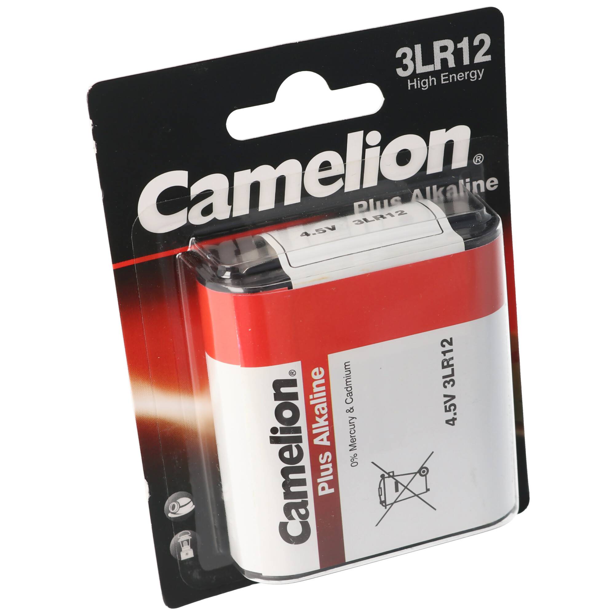 3LR12 4.5 Volt Flachbatterie maximal 3000mAh, Abmessungen ca. 65,0 x 61,5 x 21,5mm