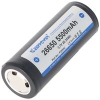 Keeppower 26650 Li-Ion Akku 5500mAh, 3,6V bis 3,7V, Maße 69,9x26,5mm PCB geschützt Keeppower 26650 Li-Ion Akku 5500mAh, 3,6V bis 3,7V, Maße 69,9x26,5mm PCB geschützt