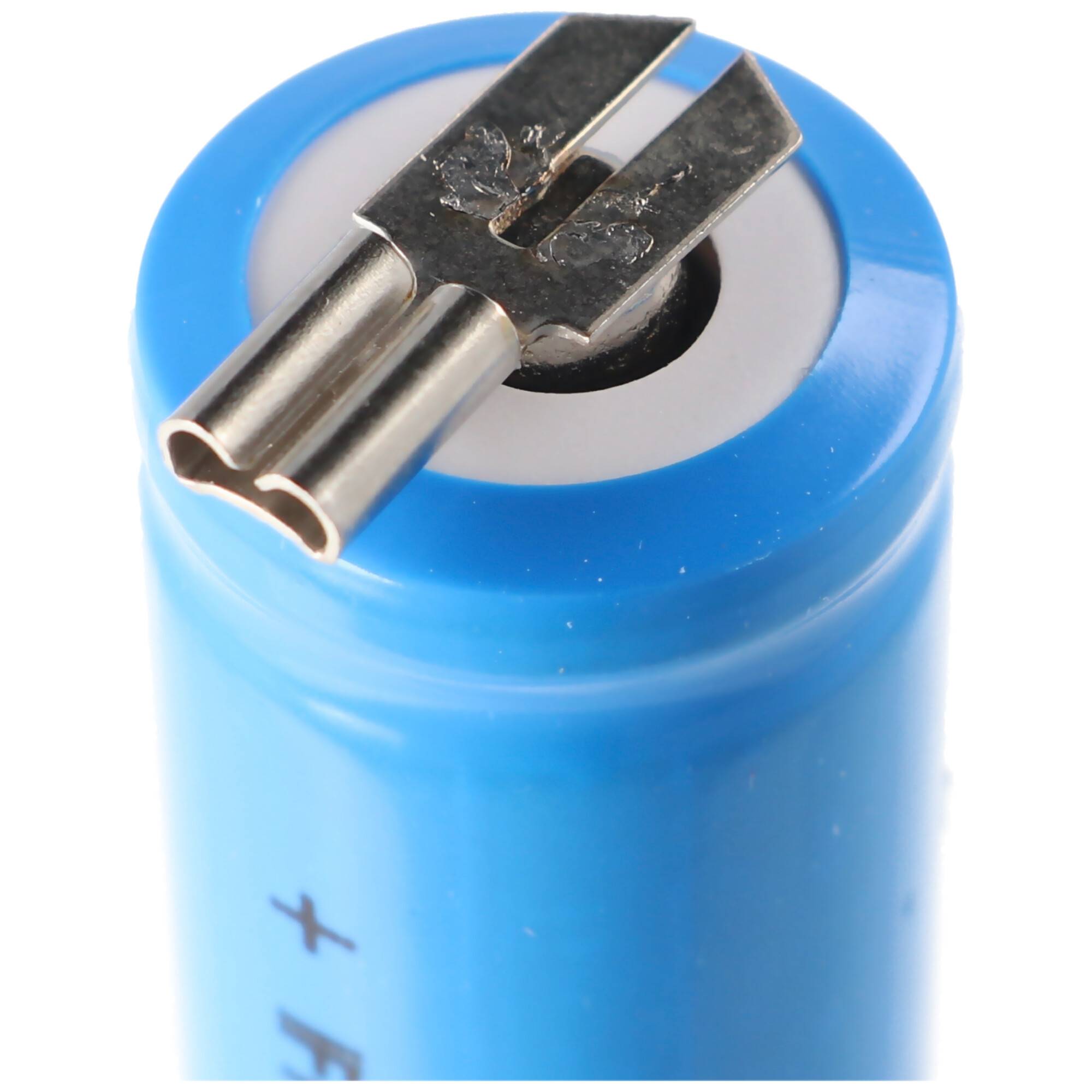 3,2 Volt Solar Akku Lithium IFR 14500 AA mit 2,8mm Buchsen 600mAh LiFePo4 Akku Flat Top ungeschützt Masse 14,2 x 50,2mm