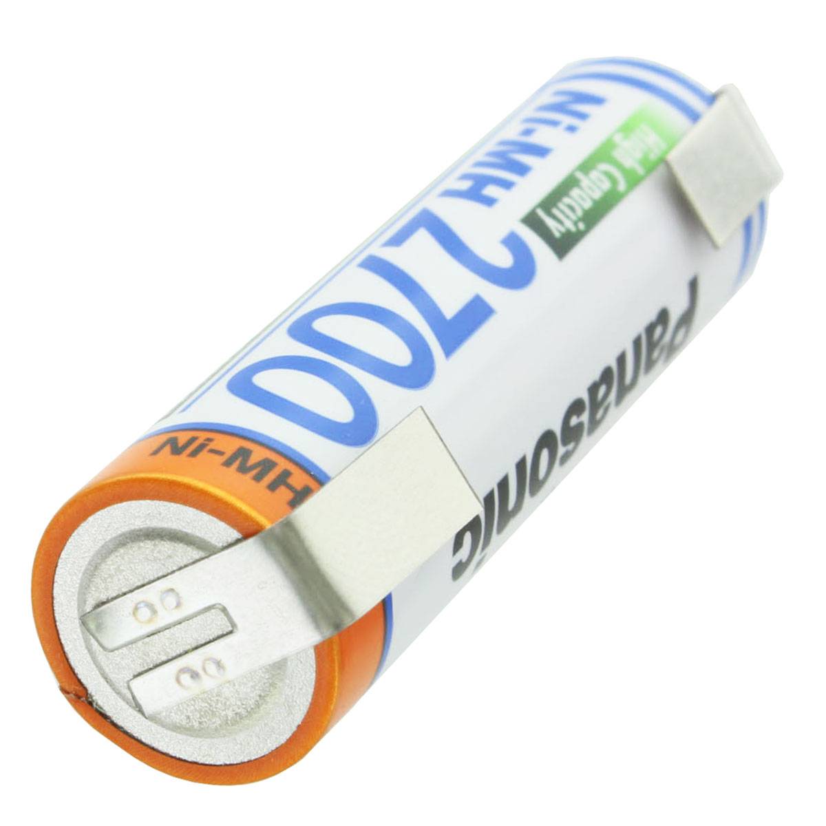 Panasonic Mignon AA NiMH Akku HR-3U 2700mAh mit Lötfahne in U-Form