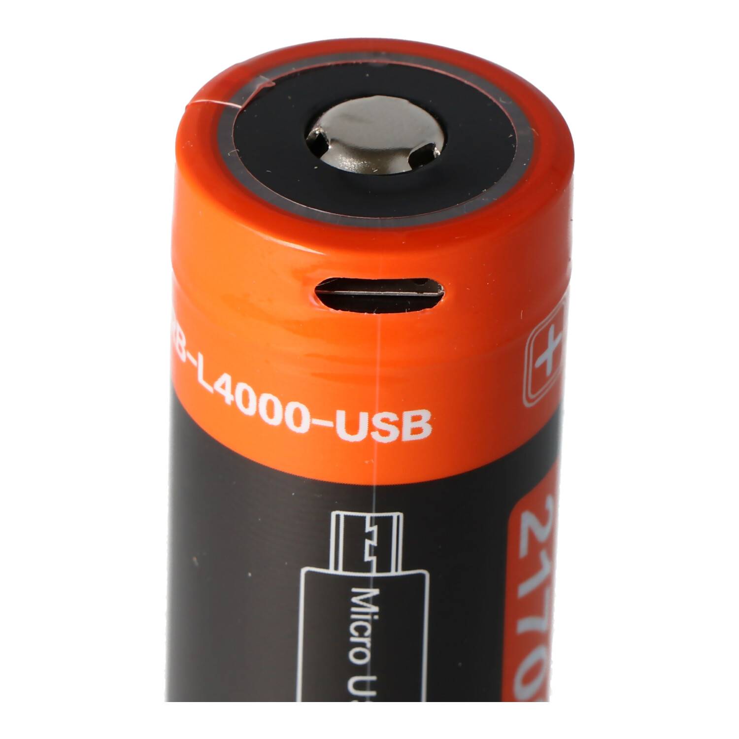 4000mAh Li-Ion 21700er Li-Ion-Akku 21700 mit 3,7 Volt 4000mAh 14,8Wh, 21,3x76,3mm mit USB-C Ladeanschluss zum Nachladen