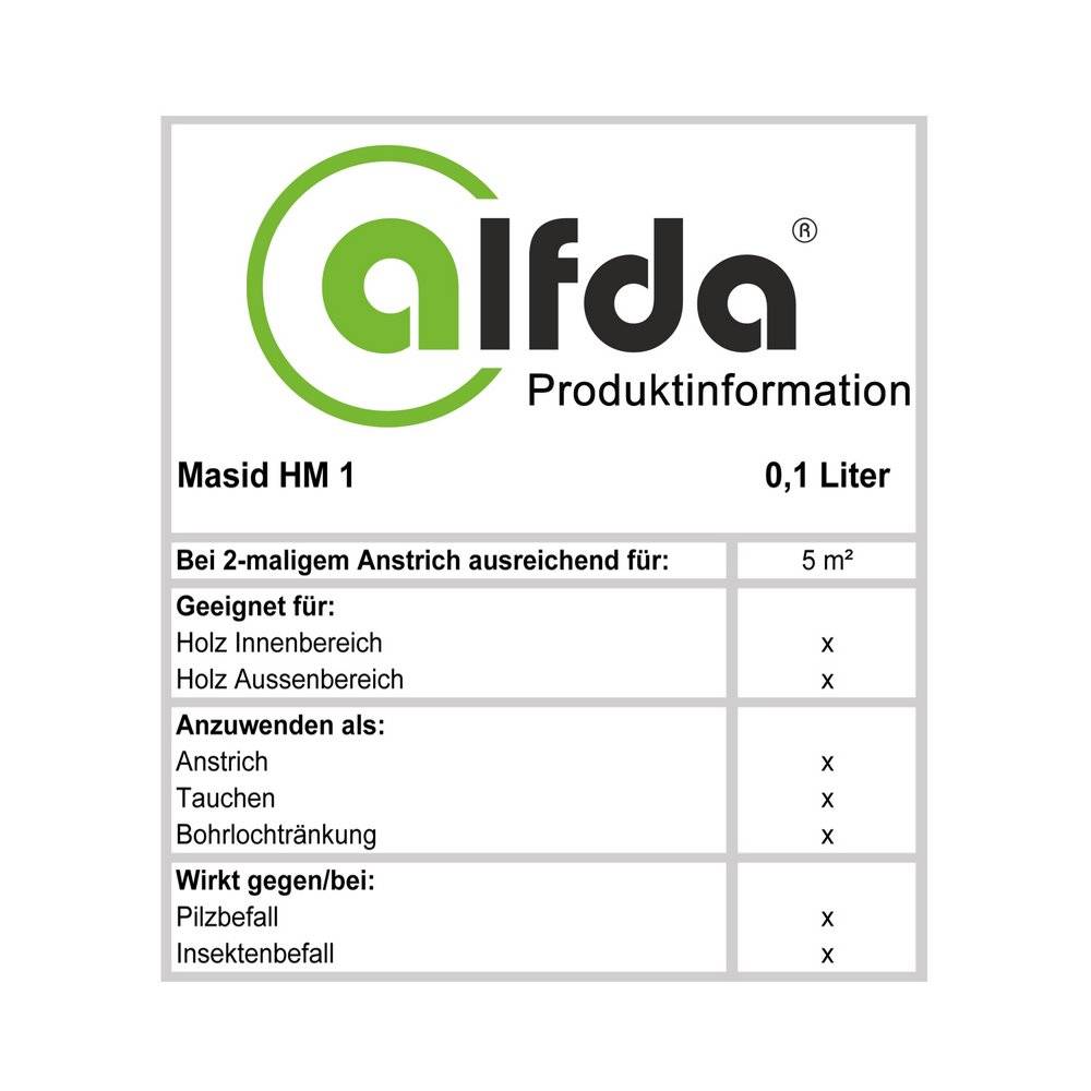 Masid HM1 Holzschutzmittel Konzentrat 0,1 Liter