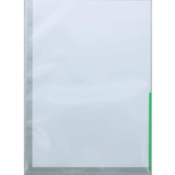 Sichthüllen A4 mit Indexstreifen PP VE=100 Stück grün