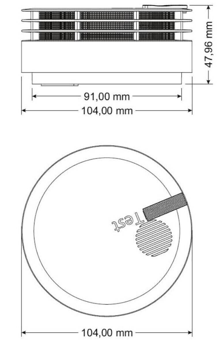 Hekatron Vertriebs Rauchwarnmelder o.Sockel Genius Plus-N-A