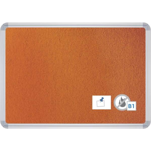Pinntafel Filz schwer entflammbar B2000xH1200xT22mm orange