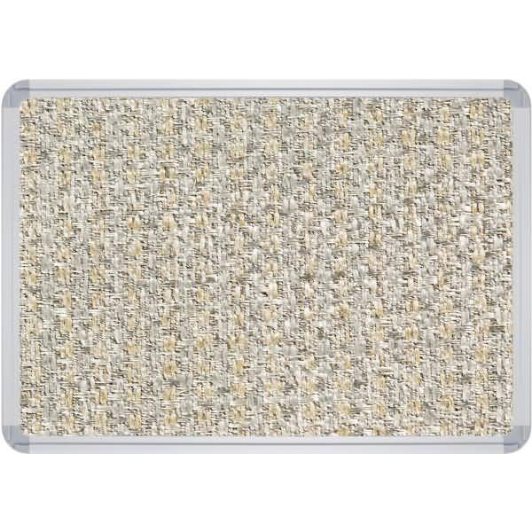 Stellwandtafel schwer entflammbar Stoff B900xH1200xT22mm silber/grau pinnbar