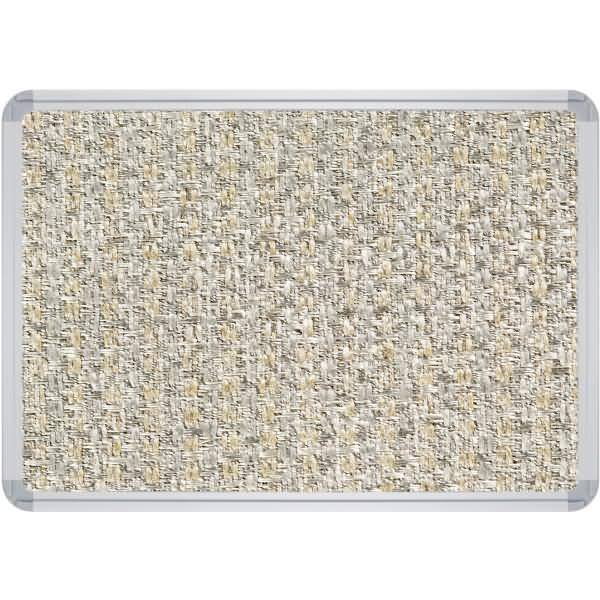 Pinntafel Stoff schwer entflammbar B1200xH900xT22mm silber/grau