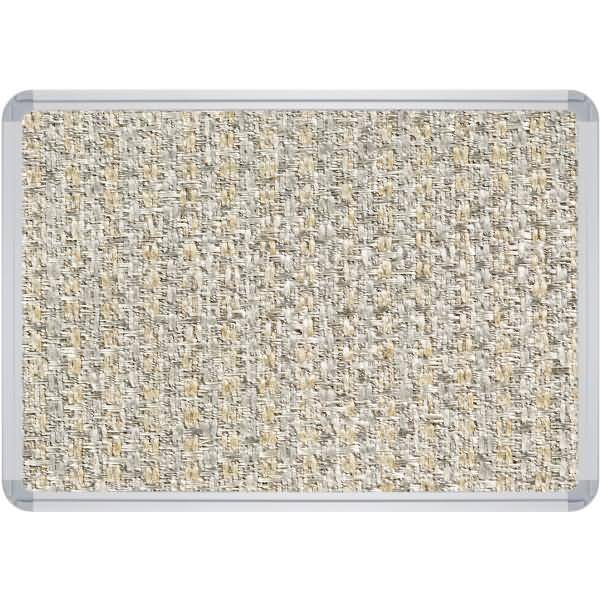 Pinntafel Stoff schwer entflammbar B1500xH1200xT22mm silber/grau