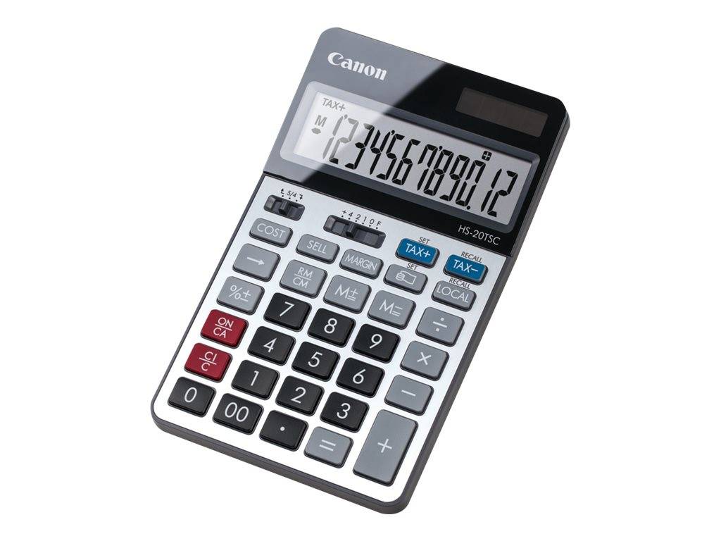 Canon Tischrechner mit großem Display, das „1234567890.12