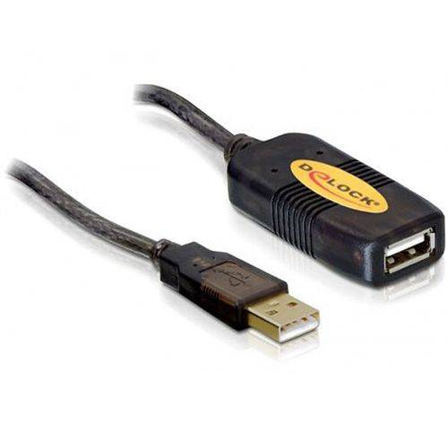 DeLOCK USB 2.0 Verlängerungskabel, USB St. A / USB Bu. A, aktiv 5,0 m