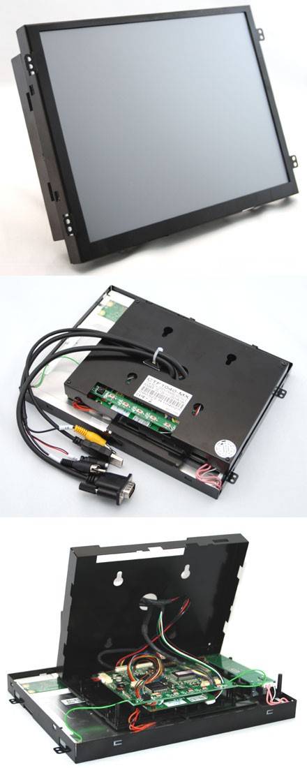 CTF1040-MX - VGA 10.4" TFT - Touchscreen USB - Video - OPEN-FRAME [1024x768, Kontrast 1200:1]