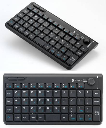 CTFWIKE-3 Wireless BLUETOOTH-Tastatur mit Maus-Stick (10m Reichweite) [DE-Layout]