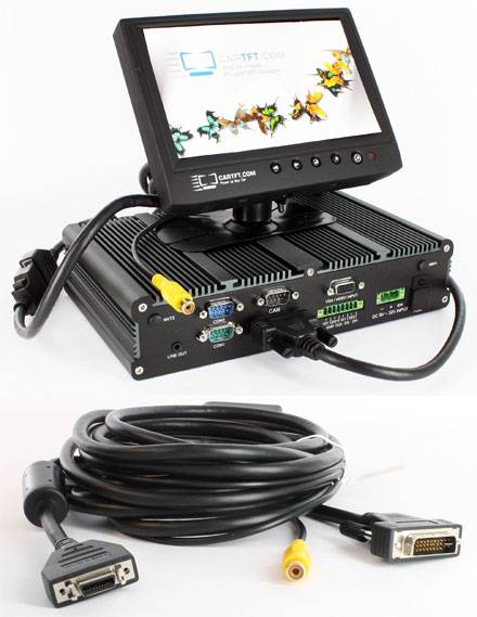 FleetPC-5 / FleetPC-8 Anschlusskabel für CTF-, MM-, MH- TFT Displays - 5m -