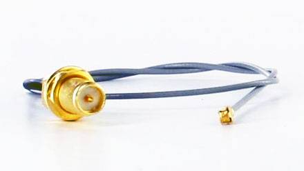 Pigtail Kabel UFL U.FL RP-SMA RSMA (25cm, für Mini-PCI WLAN,3G,GPS)