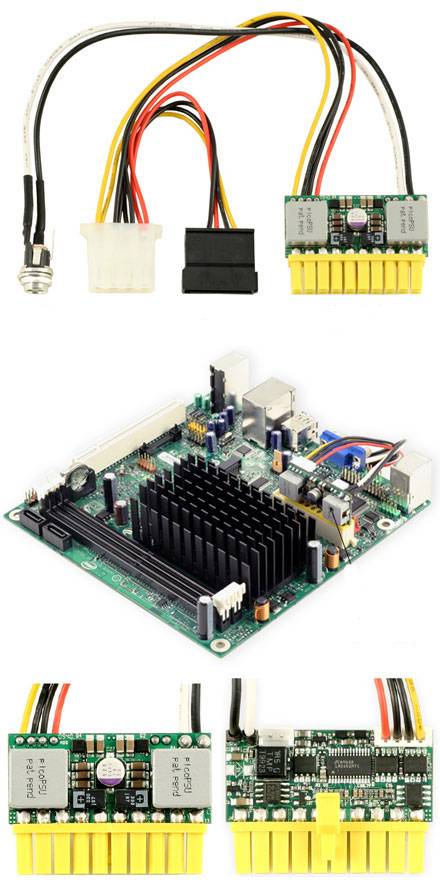 picoPSU-80 DC/DC (80 Watt) + AC/DC 90W Adapter + Stromkabel [Bundle]