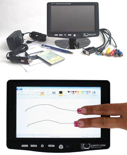 CTF700-CT - VGA 7" TFT - Kapazitiver Multi-Touchscreen USB - PAL/NTSC - IR - Audio (500 nits) [LED-Backlight]