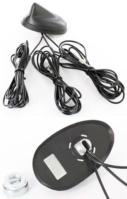 CTFANT-TRIPLE (Fahrzeug-Dachantenne, 3x SMA männlich 3m, GPS/GSM/UMTS/WLAN/BT)